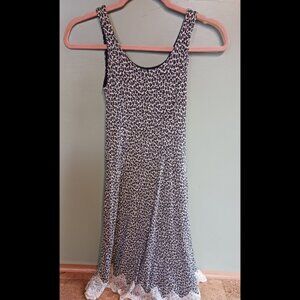 Girl's Size 10 Leopard Print Lace Ankle-Length Dress